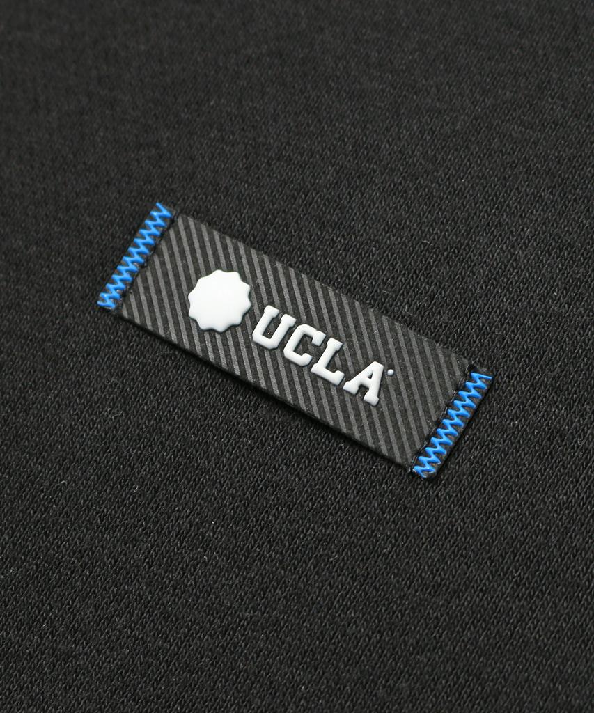 Унисекс повседневная толстовка UCLA с небольшим логотипом и флисовой подкладкой [Черная] (Ubclt29)