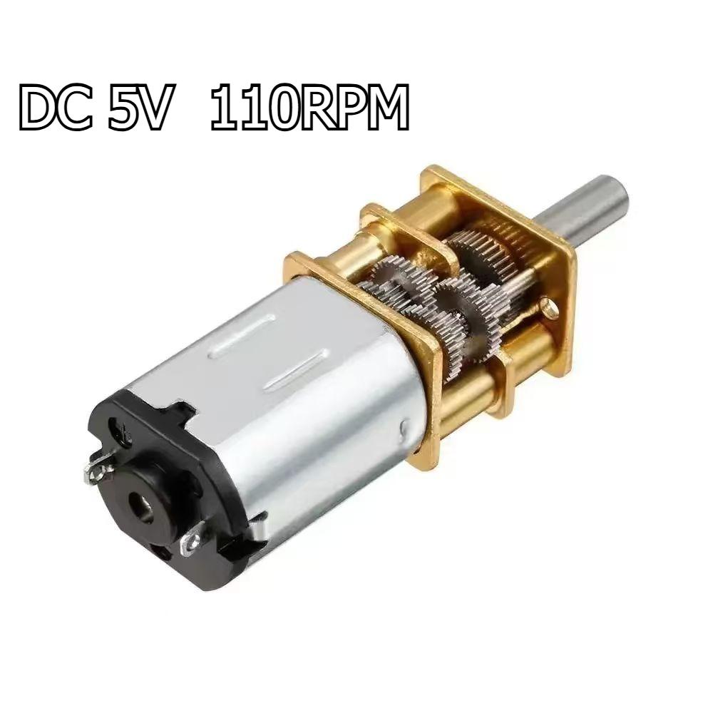 1pc N20 DC Gear Motor with Metal Bracket & Screws, 3-6V High Torque Slow Speed Motor for DIY Robot & Toys