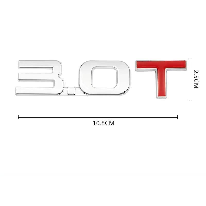 Автомобильный 3D Металлический 1.3T 1.4T 1.5T 2.0T 2.4T 2.8T 1.6T 1.8T 2.2T 2.5T 3.0T Логотип TURBO Шильдик Наклейки Задняя Наклейка Для Toyota Honda