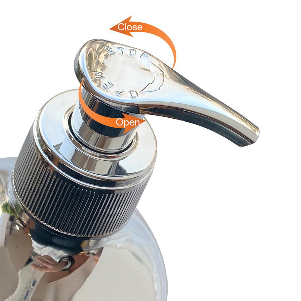 Бутылка геля для душа 500 мл ПЭТ Золото Серебро Розовое золото Черный Прозрачный Двухкомпонентная бутылка для геля для душа Бытовые принадлежности для ванной комнаты