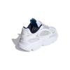 Adidas Ozmillen Elastic Lace J White Bright Blue Детские кроссовки Cloud-White Grey-One IE5558