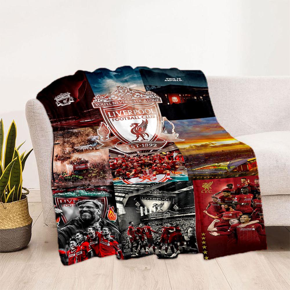 Liverpool Football Club Blanket Comfortable Perfect For Office Bedding Chair For All Seasons Modern Perfect Gift For Relatives And Friends