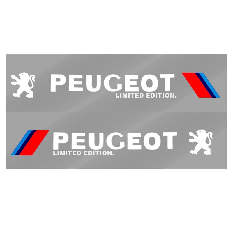 2 шт. Наклейка 3D эмблема на боковую дверь автомобиля Декорация для Peugeot 308 408 508 RCZ 208 3008 2008 206 207 108 406 407 408 206 207 208 306 307