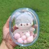 10Cm Plush Doll Out Bag Pvc Transparent Cotton Doll Transparent Display Pouch Clear Storage Case For Anime Cartoon Dolls