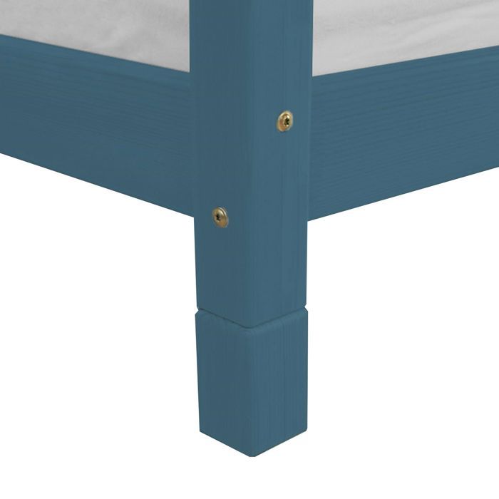 4 pieds de lit 10 cm FOOT vert pétrole