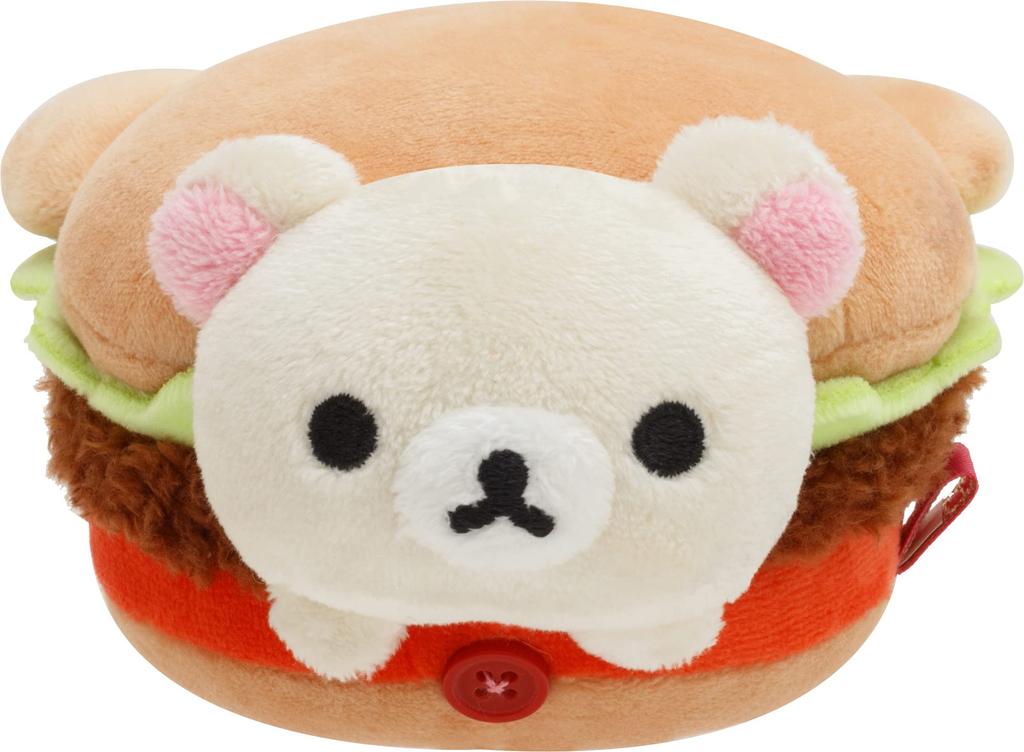 Hamburger Stuffed Toy Set MF90801 San-X (Rilakkuma, Korilakkuma, Chiroikoguma)