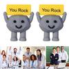 Pocket Hug Motivational Stone with Positive Card Emotional Support Rubber Mini You Rock Ornament Decoration Inspirational Gift