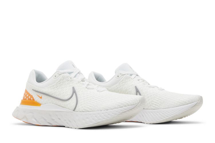 Men's Sneakers Nike React Infinity Run Flyknit 3 White Grey Kumquat White/Particle Grey-Kumquat-Photon Dust