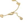 Женский золотистый браслет-цепочка Skagen ANJA HEARTS из латуни, SKJ5010710