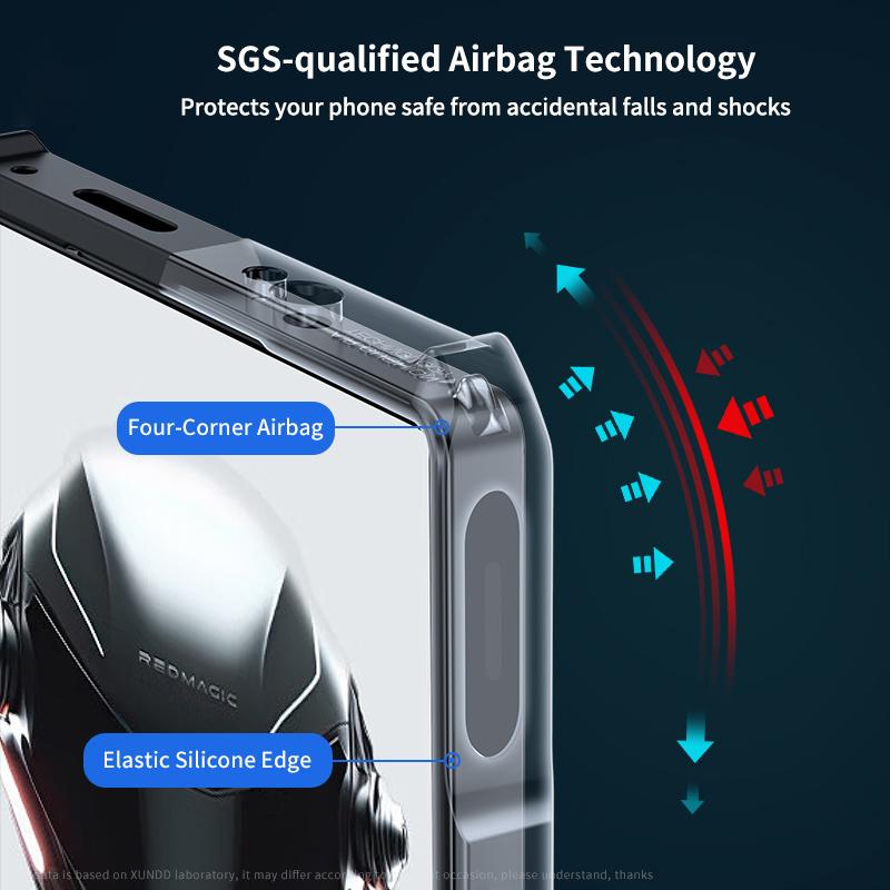 XUNDD Case for ZTE Nubia Red Magic 9 Pro 5G/9 Pro+ 5G Hybrid TPU+Acrylic Phone Cover