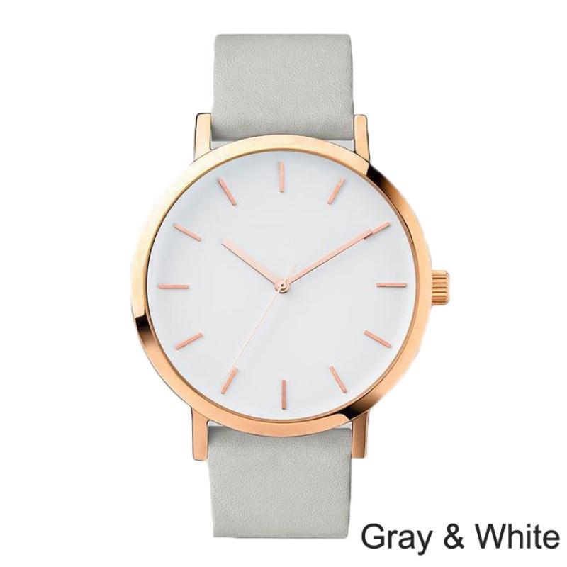 Горячие часы с кожаным ремешком, женские роскошные модные деловые часы, кварцевые часы