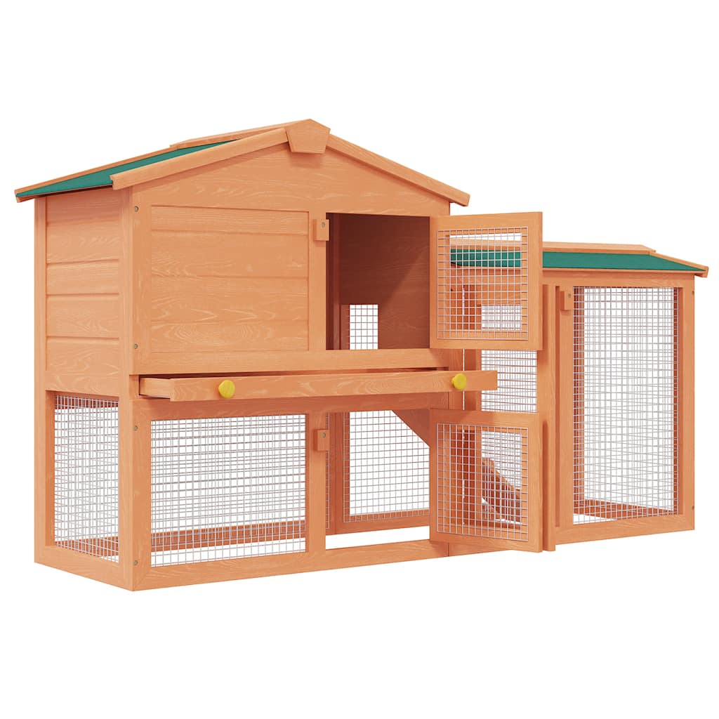 Large Rabbit Hutch Wood