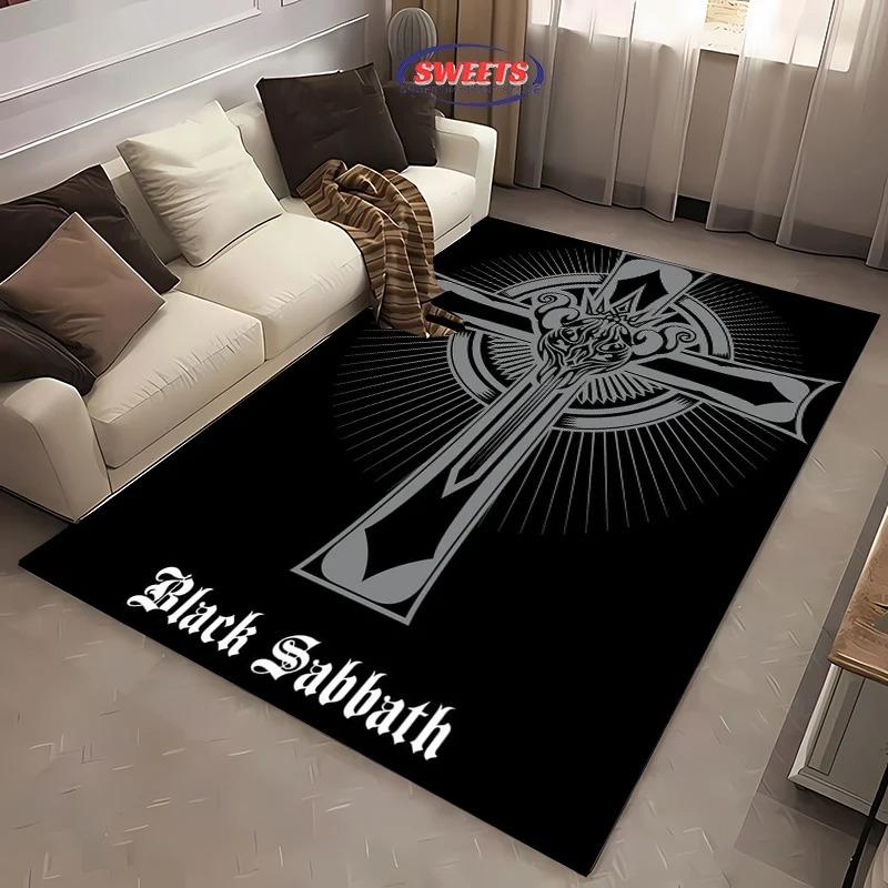 Ковер с рисунком Black S-Sabbath Ковры Гостиная Спальня Прикроватный коврик Коврик Зональный ковер Гардероб Клуб Домашнее украшение
