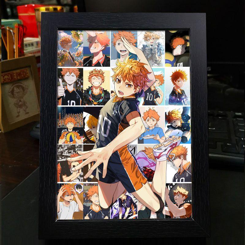 Хайкю!! Украшение фоторамки: Кагеяма Тобио и Хината Шоё - Готовая фоторамка-дисплей в подарок