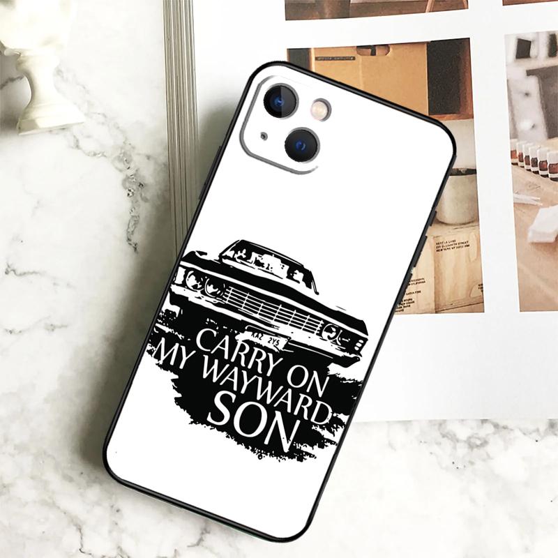 Сверхъестественное CARRY ON WAYWARD SONS Чехол для телефона для iPhone 17 16 14 13 12 11 15 Pro Max Plus 12 13 Mini 16e 17 Air Cover Coque