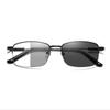 Trend Titanium Alloy Frame Photochromic Progressive Multifocal Reading Glasses Unisex Anti-blue Light Presbyopia Eyewear Diopter