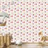 Retro White and Coral Wallpaper for Living Room and Bedroom 50x1000