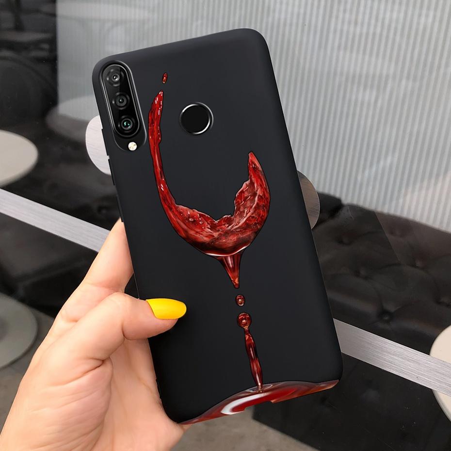 For Huawei P30 Lite Phone Case Flower Girl Pattern Soft Silicon Cover For Huawei P30 Pro Lite Case Cute Funda P 30 P30lite Cases