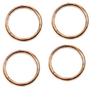 38.8*46.5*4 Motorcycle Copper Plated Exhaust Pipe Gasket For Kawasaki KFX450 2008-2011 KLX450 2007-2011 KX450F 2006-2013