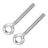 2pcs M12 Eye Bolt Stainless Steel Ring Bolts Machine Welded Closed Screw Rod Eye Screw Bolts