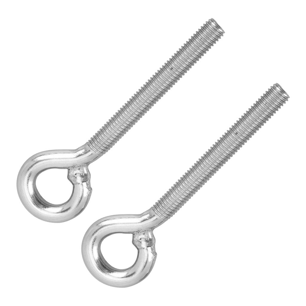 2pcs M12 Eye Bolt Stainless Steel Ring Bolts Machine Welded Closed Screw Rod Eye Screw Bolts