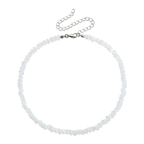 Yousheng женское ожерелье нерегулярный искусственный кристалл однотонный регулируемый с удлиненной цепочкой зажим-карабин клубный чокер для вечеринки дамское шейное украшение