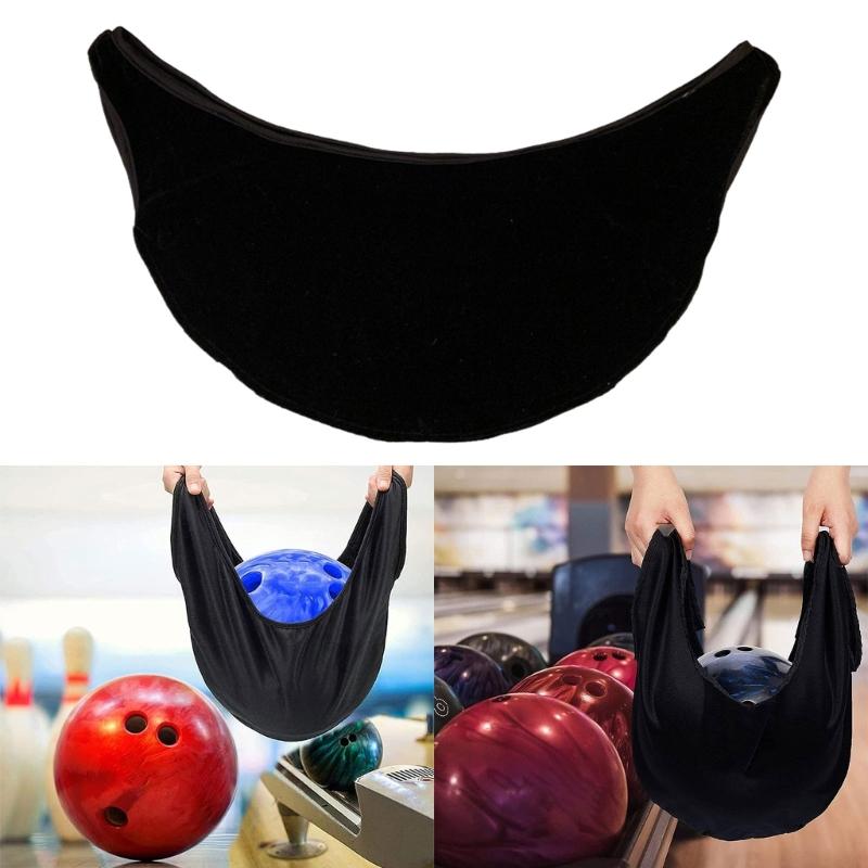 Bowlings Ball Cleaning Bag Portable Microfibers Bowlings Ball Polisher Cleaner