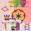 Plum Blossom 3D Snowflake Interlocking Building Blocks - Educational Rotating Toy