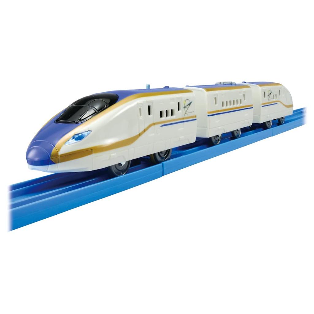 TAKARA TOMY E7 Series Shinkansen Kagayaki with Train Ages 3 and Meets Toy Safety ST Mark Certified "Plarail S-05 Light" Toy, Up, Standards,