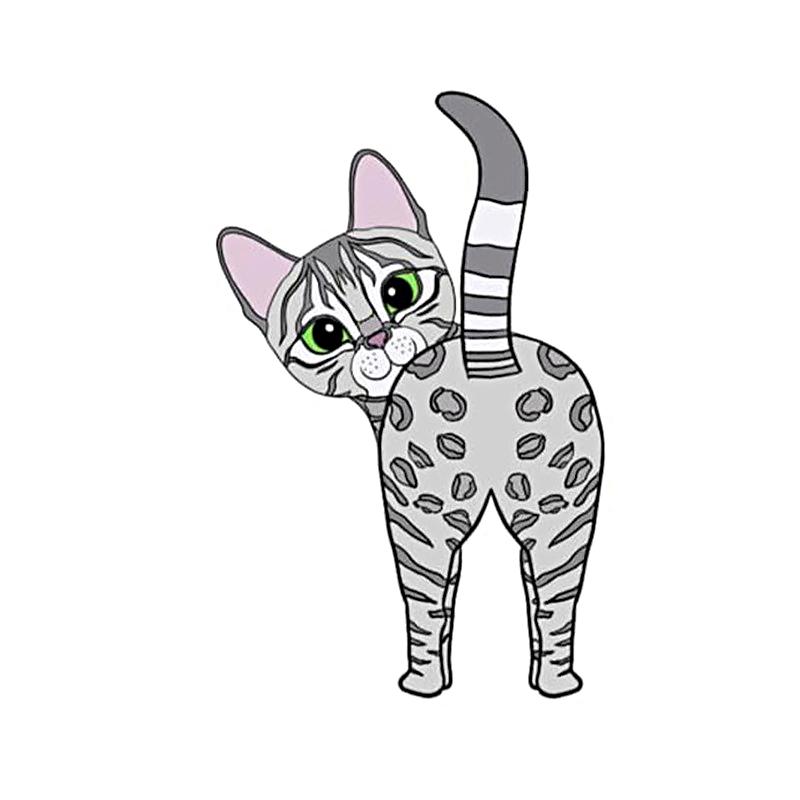 1 шт. забавная забавная вешалка для кошек креативная кошачья задница милая декоративная вешалка для полотенец крючок для кошек настенный крючок