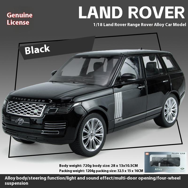 1/18 Land Rover Range Rover Внедорожник Внедорожный Автомобиль Металлическая Модель Автомобиля Детская Машинка для Мальчиков Подарок Металлические Украшения для Автомобиля Декор