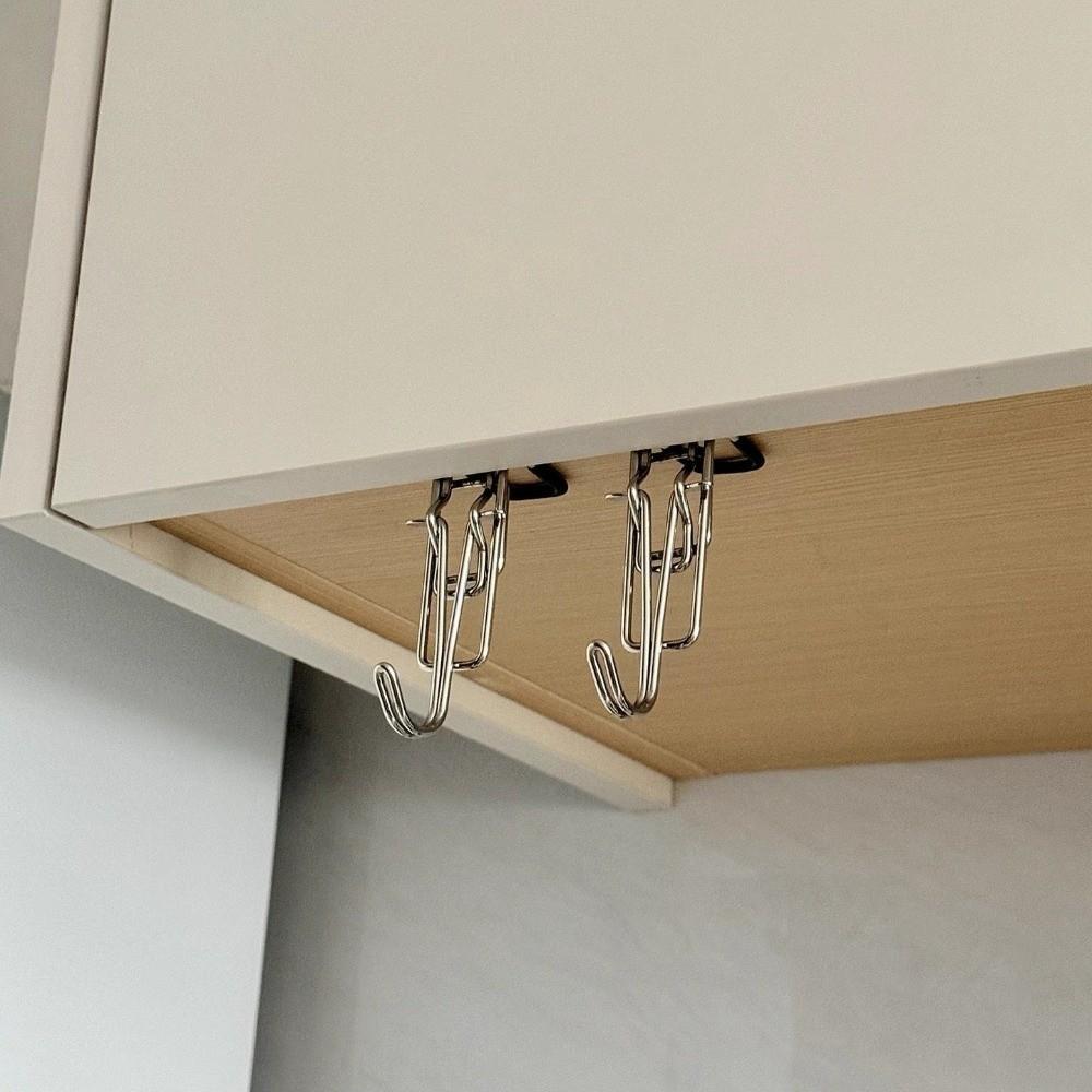 2Pcs Stainless Steel Desk Side Hook Adjustable School Bag Holder Cute Desk Bag Hook Desk Side Use