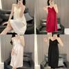 Ice Silk Sleeveless Nightdress With Vneck For Summer Lounge And Sleep Comfort