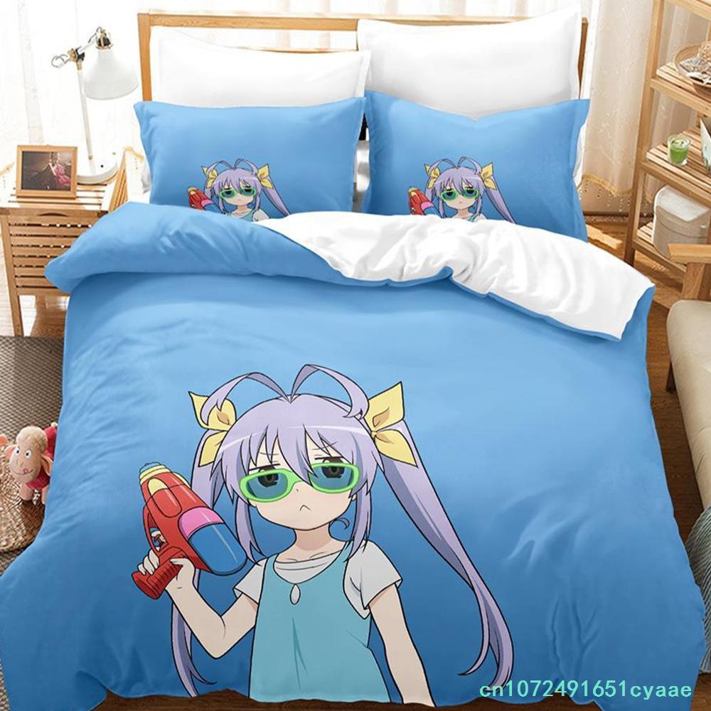 Non Non Biyori Комплект постельного белья Односпальный Полуторный Двуспальный Queen King Размер Комплект постельного белья Взрослый Детская Спальня Комплекты пододеяльников Аниме Parure De Lit Постель