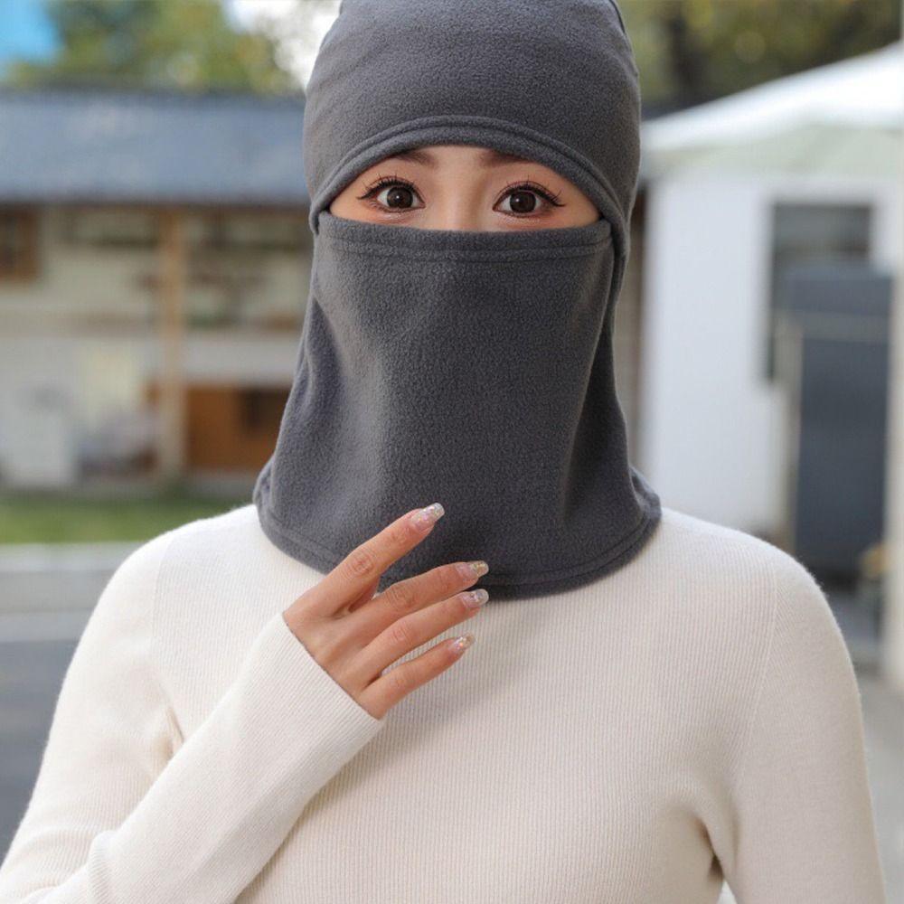 Windproof Winter Hat Polar Fleece Ski Mask Caps Fashion Men Bonnets  Women Men
