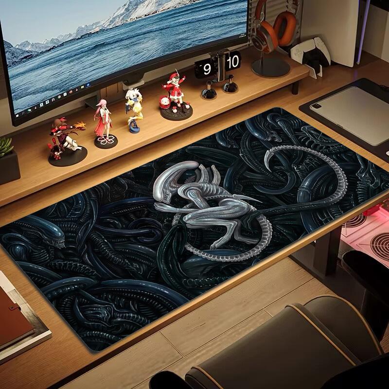 Alien Hunter Lace Solid Color Mouse Pad Large Gaming Table Cushion Non-slip Laptop Tablet Big Mousepad XXL Mat Mini PC Playmat With Lock edge