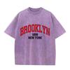 Retro Yuvilgan Vintage Ayollar Futbolkasi Brooklyn 1898 Junli Harajuku Katta O'lchamli Pullover Yoqimli Juftlik Sevgililar Kuni Sovg'asi Futbolka