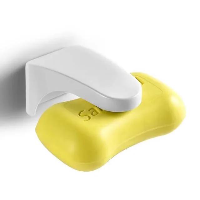 1PCS Magnetic Soap Holder Magic Soap Dish Organizer Bathroom Accessories Wall Mounted Sponge Holder Bathroom Kitchen Storage Rack