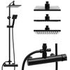 Set De Douche - Rain Shower - 20cm - Noir - Mitigeur Mécanique - Douche Pluie