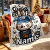 Custom Name Personalized Labubu Print Blanket, Home Decor, Bedroom, Sofa, Camping, Couch, Gifts for Birthday ChristmasEnthusiasts