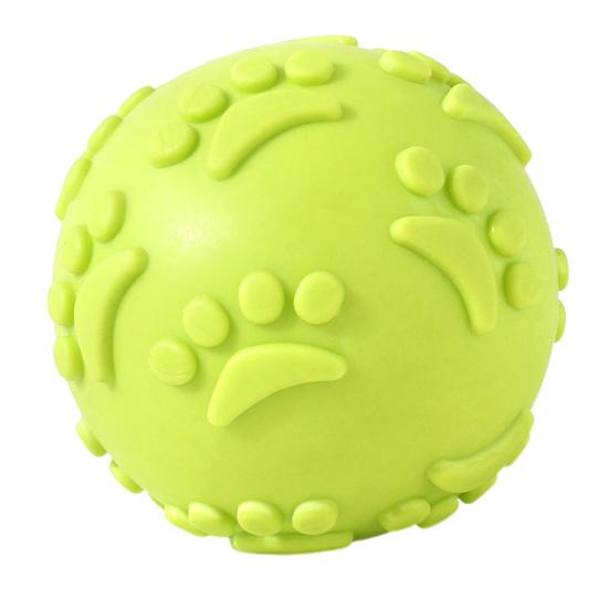 Dog Squeaky Ball Toy Interactive TPR Ball Chew Toy for Aggressive Chewers Puppy Teeth Cleaning Toy for Large Small Dogs