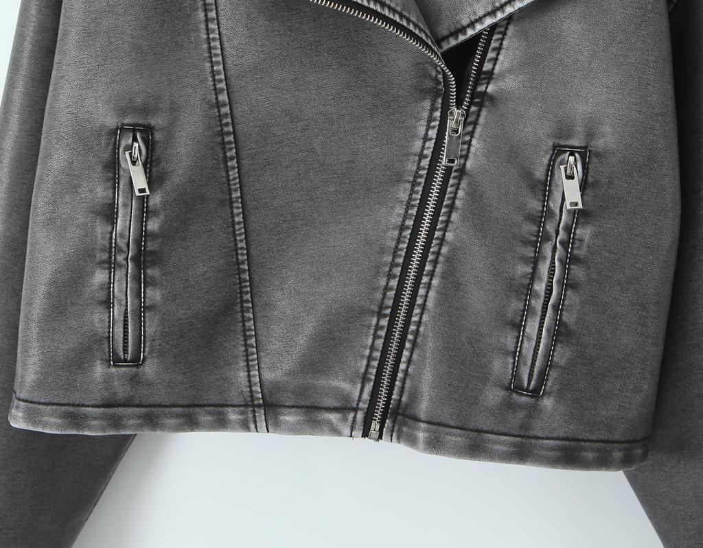 Женский элегантный пиджак, двухцветный, отложной воротник, длинные рукава, карманы, молния, женские уличные пальто на шнурке, Mujer