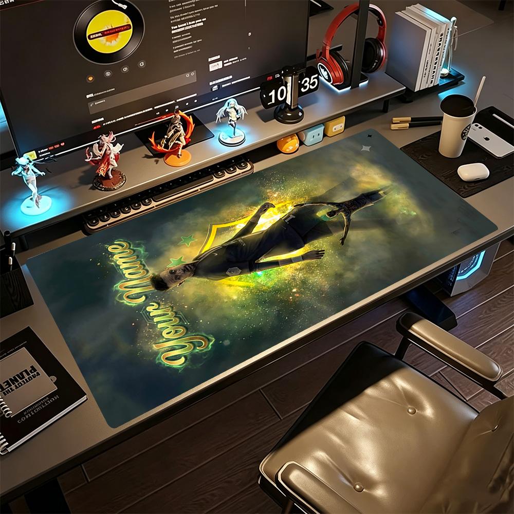 Golden Celebration Moment Neymar Large Mouse Pad Desk Mat Ultralong Desk Mat Nonslip Rubber Base Office And Gaming Desk Decoration