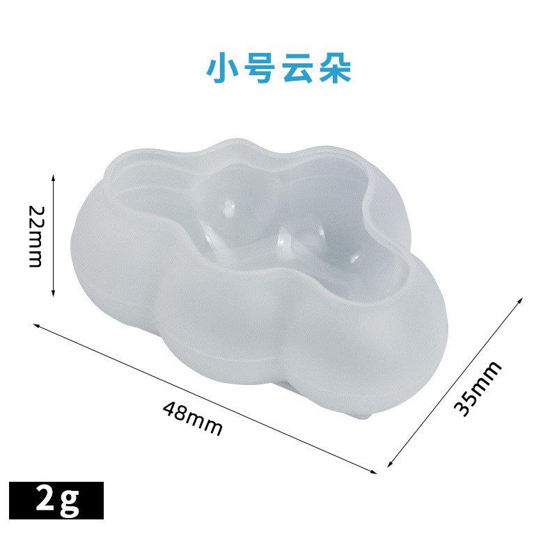 DIY Silicone Cute 3D Cloud Mold UV Epoxy Resin Crafts Jewelry Making Tool Cake Cany Mousse Molds Handmade Soap Candle Craft Gift