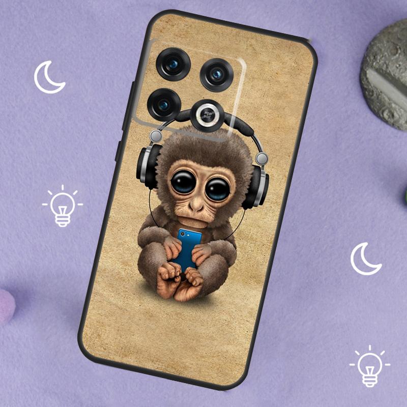 Обезьяна Горилла Обезьяна Ребенок Для OnePlus Nord 5 CE 2 3 4 Lite N20 N30 Чехол Для OnePlus 15 13 12 11 10 13T 10T 10R 12R 13R