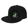 Скелет Лепрекон Пьет Пиво День Святого Патрика Кепка-Snapback Регулируемая Бейсболка для Взрослых