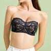 Strapless Bra for Women Sexy Lace Ultra Thin Non-Slip Bras Female Lingerie Gathered Invisible Brassiere