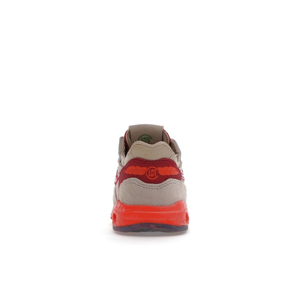 CLOT x Nike Air Max 1 TD Kiss of Death 2021 Детские кроссовки Коричневый Сетка Насыщенно-красный DH2492-100