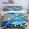 Squirtle Themed Duvet Cover & Pillowcases, Pokemon Fan Bedding, Great Gift.chl