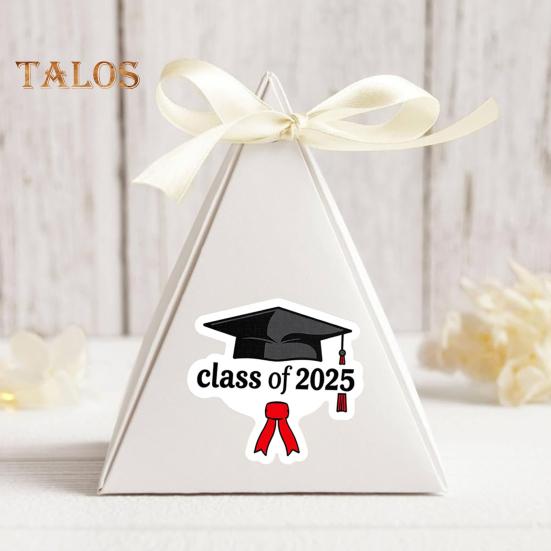 10/30/50 шт./упаковка выпускной сезон 2025 года наклейки с прочной клейкой основой мелованная бумага школьные наклейки для выпускников